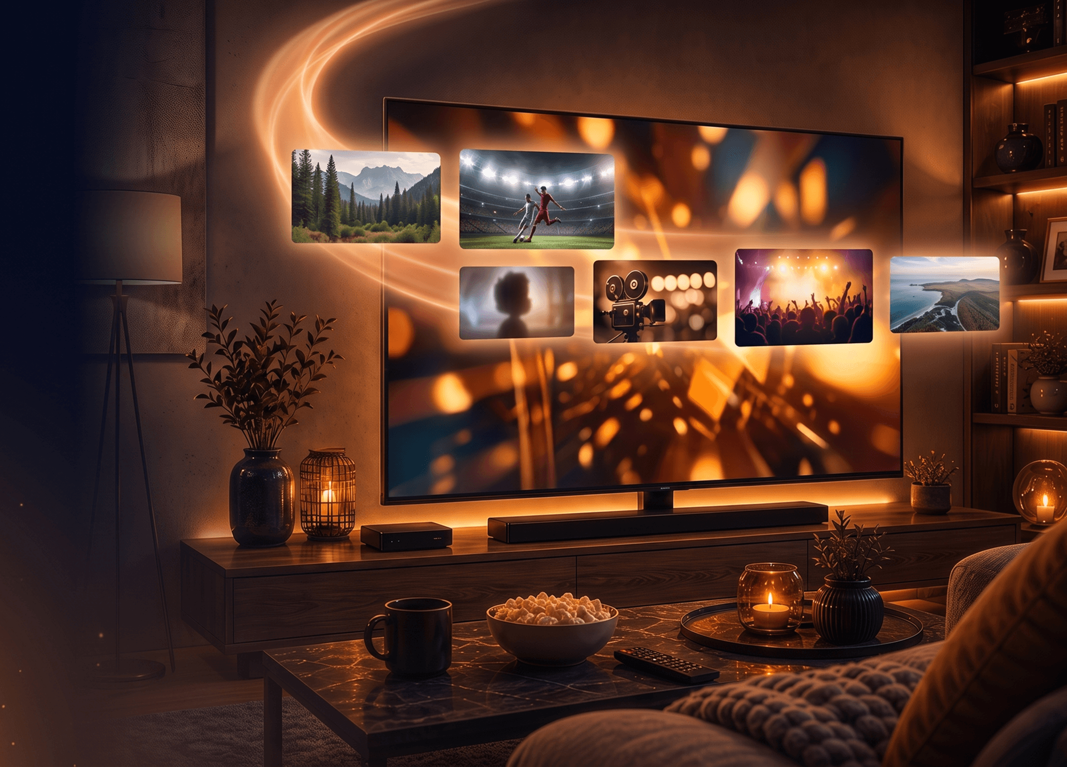 Интерактивное ТВ Сибсети на телевизоре и смартфоне
